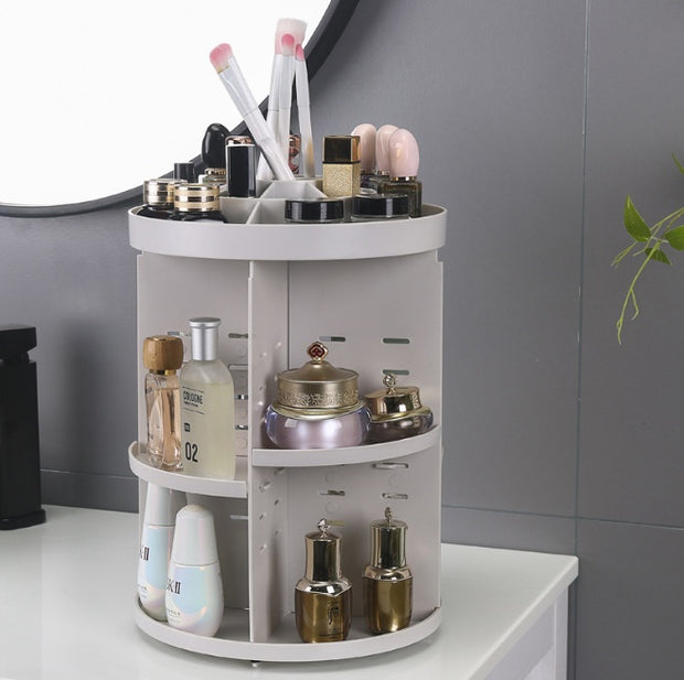 360 degree rotating acrylic cosmetic storage box