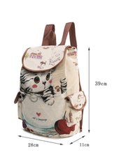 LOVELY CAT DRAWSTRING BACKPACK