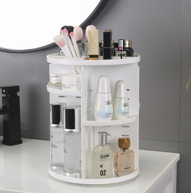 360 degree rotating acrylic cosmetic storage box