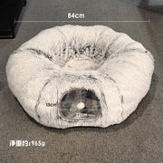 Plush Cat Bed, Cat Tunnel, Winter Warm Creative Pet Bed, Foldable Cat Passage, Dog Bed