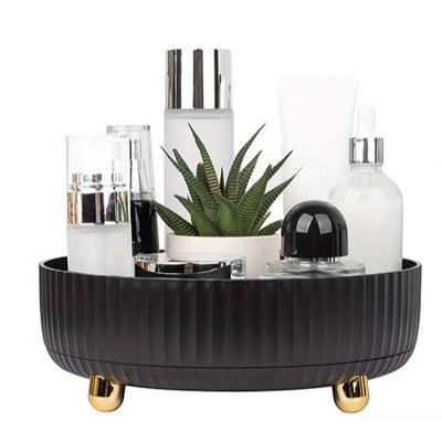 Plastic Cosmetics Rotating Storage Box