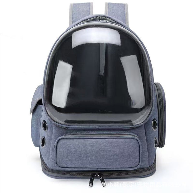 Portable Cat Backpack Transparent Space Capsule Backpack Dog Cat Diaper Bag